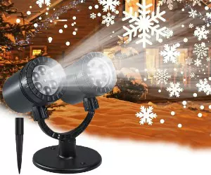 Christmas Snowflake LED Light Projector CHICLEW