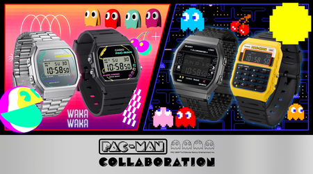 Casio та Pac-Man представили колекцію ретро-годинників з улюбленими героями гри