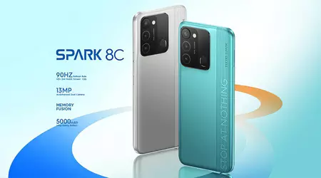 Tecno Spark 8C: екран на 90 Гц, батарея на 5000 мАг, NFC та динаміки з підтримкою DTS за $120