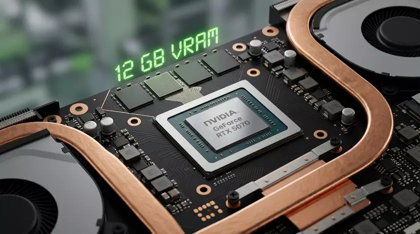 Видеокарта NVIDIA GeForce RTX 5070 Laptop 12 ГБ