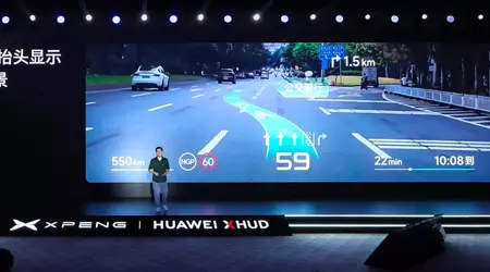 Xpeng і Huawei перетворили лобове скло автомобіля на гігантський дисплей доповненої реальності
