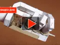 Работающая модель двигателя V6 из бумаги