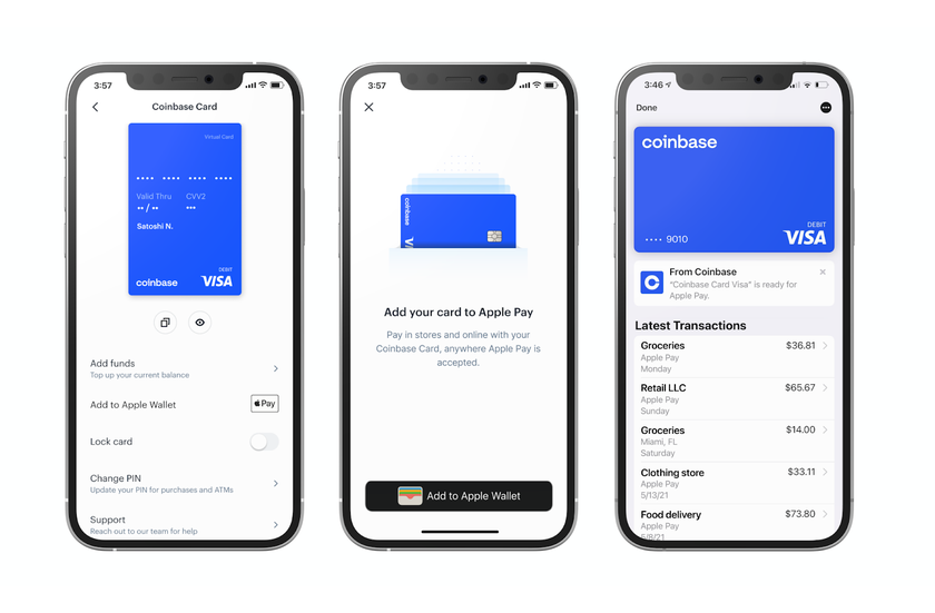Криптовалютная биржа Coinbase теперь работает с Apple Pay и Google Pay