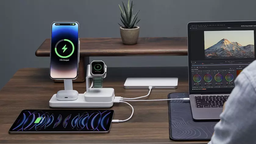 ESR 100W 6-in-1 Charging Station: зарядная станция мощностью 100 Вт для 6 гаджетов с поддержкой MagSafe за $179