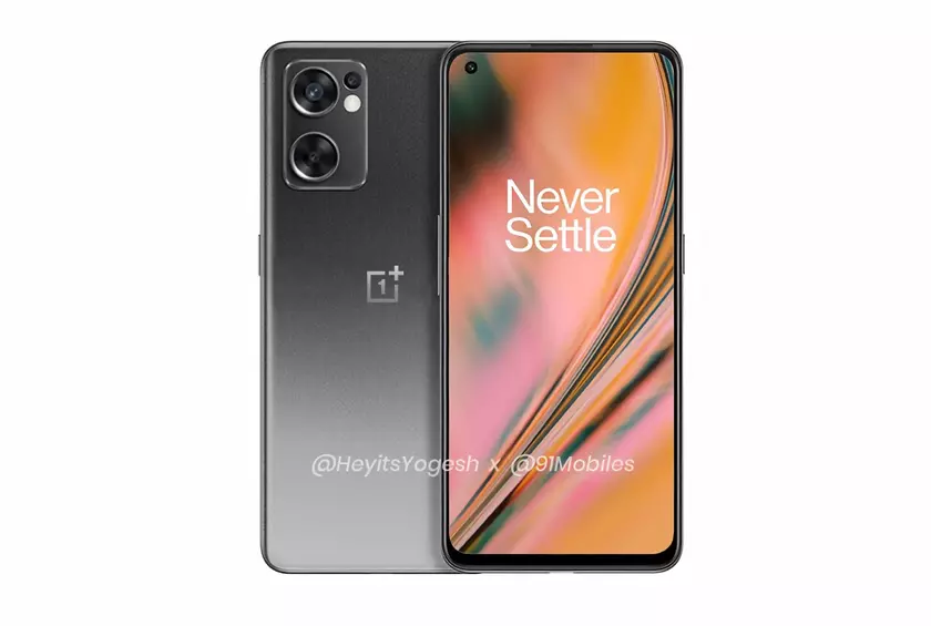 Дырявый дисплей, тройная камера и дизайн в стиле OnePlus Nord 2: в сети появились качественные рендеры OnePlus Nord 2 CE