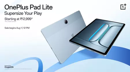 OnePlus Pad Lite: бюджетний планшет з Helio G100 і 10-бітним екраном на 90 Гц