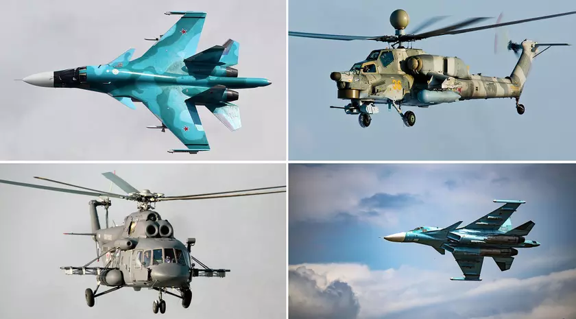 На территории россии сбиты вертолёты Ми-8, Ми-24 и два истребителя Су-34 поколения 4++ стоимостью до $100 млн