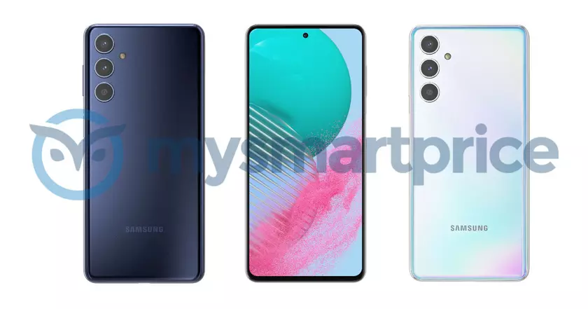 Samsung Galaxy M54 5G появился на изображениях: два цвета, плоский дисплей и тройная камера
