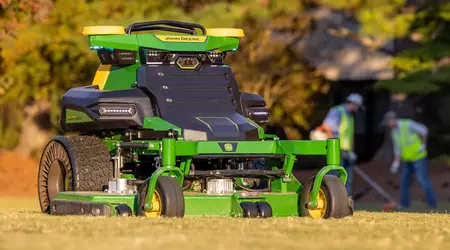 Новий робот-газонокосарка John Deere оснащений акумулятором ємністю 21,4 кВт-год і може автономно працювати до 10 годин