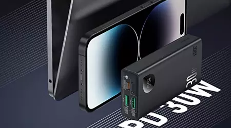 Baseus Powerbank на 20 000 мАг з підтримкою 30-ватної зарядки та трьома портами USB продають на Amazon зі знижкою 20%