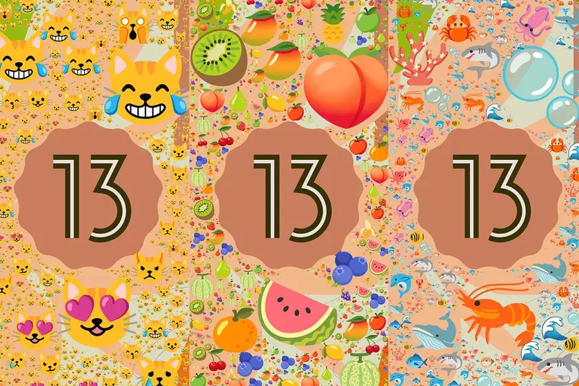 Пасхальное яйцо Android 13 — отличный калейдоскоп эмодзи.
