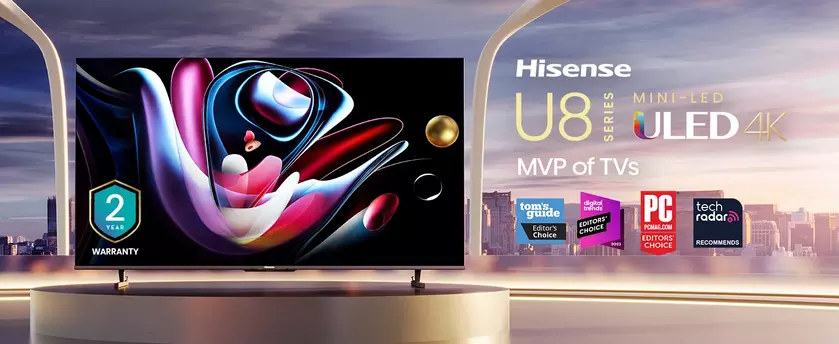 Hisense U8Q Mini LED TV: Новый стандарт качества для геймеров в Европе