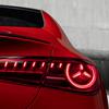 LED headlights of a new car