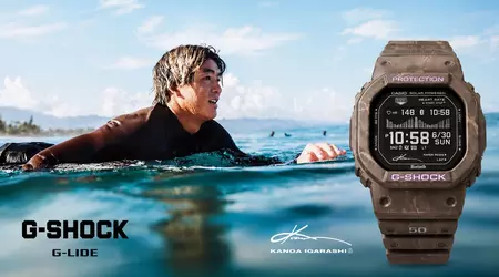 Casio випустила G-Shock для серферів: пульсометр, припливи і до 11 місяців автономності