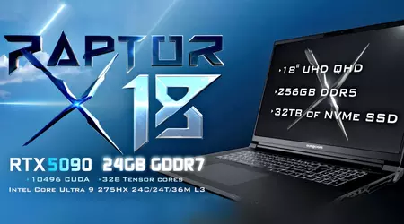 256 ГБ DDR5, SSD на 32 ТБ і лише $15 000 — Eurocom представила вражаючий ноутбук Raptor X18