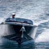 Frauscher x Porsche 850 Fantom sports boat at the race