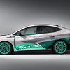 Rear of Skoda Enyaq RS Race