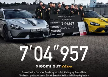 Xiaomi SU7 Ultra sets a new Nürburgring record for a production electric car