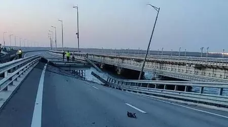 Médias : l'attaque du pont de Crimée est une opération spéciale du service de sécurité de l'Ukraine et de la marine ukrainienne, le pont a été dynamité à l'aide de drones marins