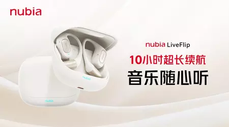 Nubia випустила в Китаї відкриті навушники LiveFlip з 15 мм драйверами та 40-годинною батареєю