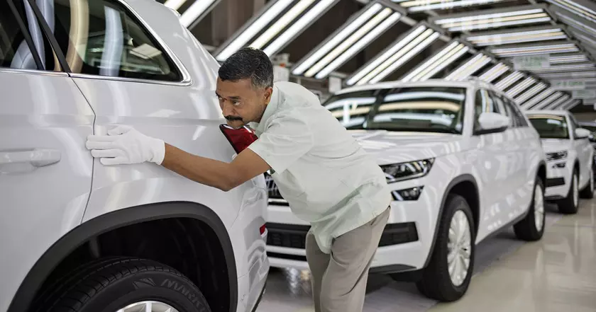 За кулисами: как производят Škoda Kodiaq на заводе в Индии