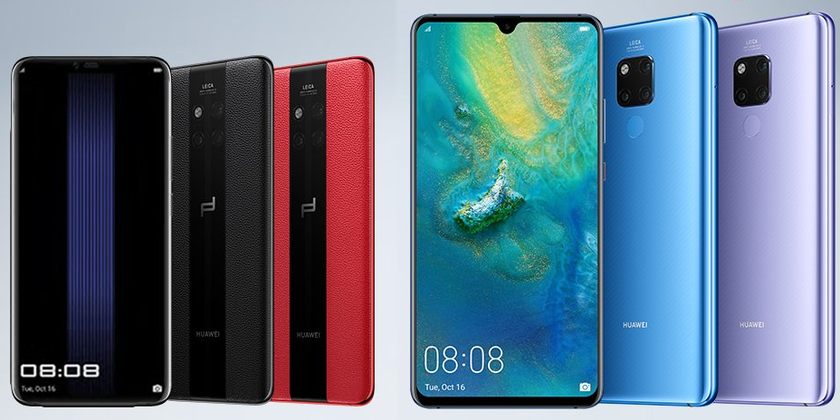 Huawei представила игровой смартфон Mate 20 X и кожаный Mate 20 RS Porsche Design