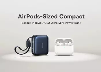Baseus представила ультракомпактный пауэрбанк PicoGo AC22 Ultra Mini, который легко перепутать с кейсом для TWS-наушников