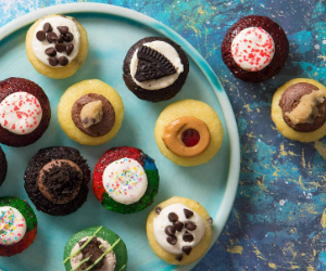 Assorted Bite-Size Cupcakes 