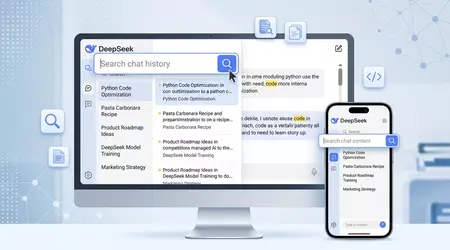 DeepSeek ajoute la recherche dans l'historique des chats — une vraie différence au quotidien
