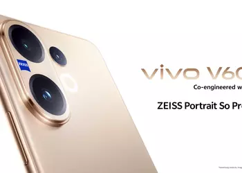Vivo представила V60 - новый смартфон среднего класса с акцентом на фотографию