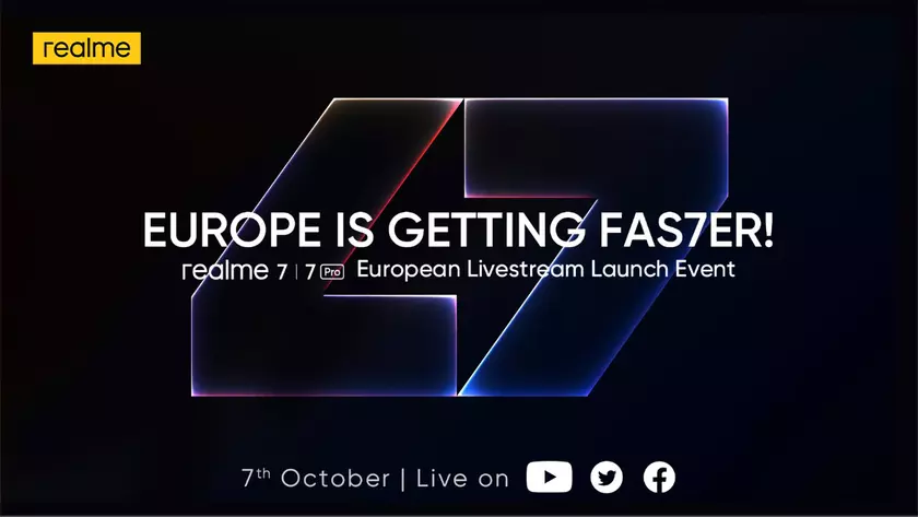 Realme 7 и Realme 7 Pro анонсируют в Европе 7 октября