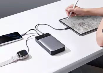 Cuktech 25 SE вышел глобально: 25 000 мА/г, 100 Вт и встроенный USB-C, но есть нюанс при подключении трех устройств