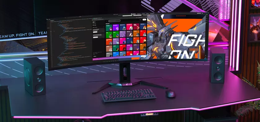 Gigabyte представила изогнутый игровой монитор QD-OLED с ИИ-алгоритмом для предотвращения выгорания