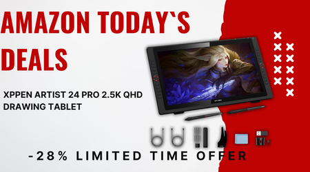 XPPen Artist 24 Pro 2.5K QHD Drawing Tablet – Now $250 Off!