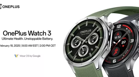 OnePlus анонсувала запуск нового смартгодинника OnePlus Watch 3: Дата презентації 18 лютого