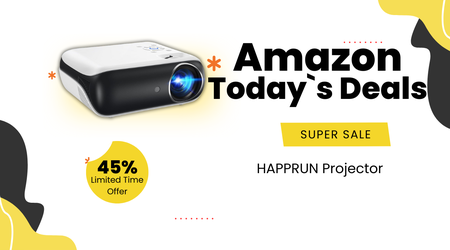 HAPPRUN Full HD Projector – Now $50 Off!