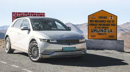 Hyundai IONIQ 5 made it into the Guinness Book of World Records for the greatest height change on an electric vehicle