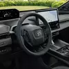 Preview: Cabin of the 2026 Toyota bZ4X with front seats and modern multimedia system