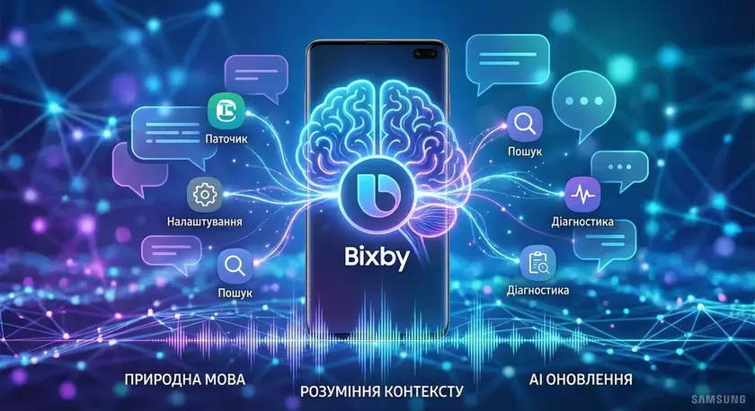 Обновленный интерфейс голосового помощника Bixby