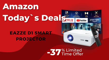 EAZZE D1 Smart Projector Bundle - Now $55 Off!