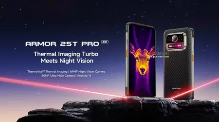 Ulefone представить Armor 25T Pro з тепловізором і акумулятором на 6500 мАг за 275 євро