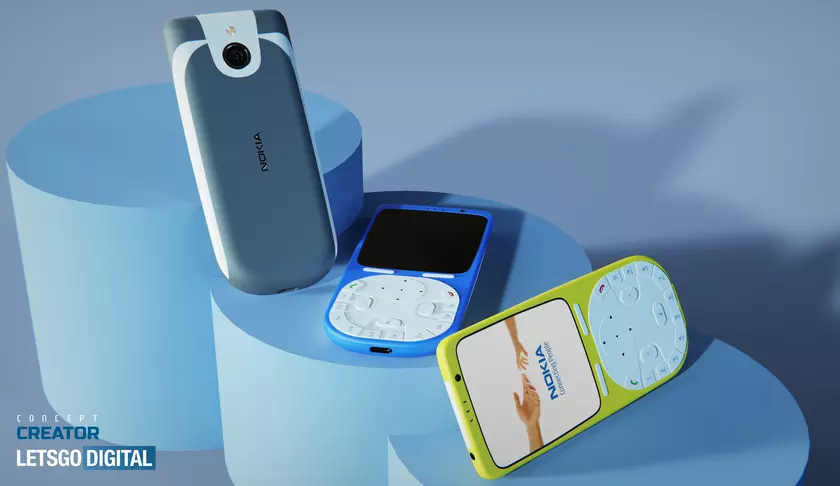 Nokia 3650 4G на рендерах: обновленная модель 18-летней давности с необычным дизайном
