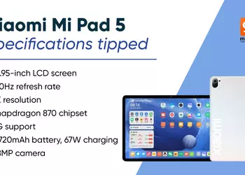 Xiaomi Mi Pad 5, Mi Pad 5 Pro and Mi Pad 5 Lite characteristics unveiled