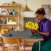 The end result of assembling the Lego Star Wars Logo set