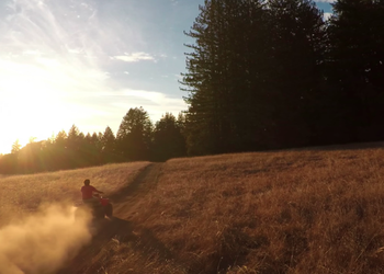 Первое видео снятое с квадрокоптера GoPro