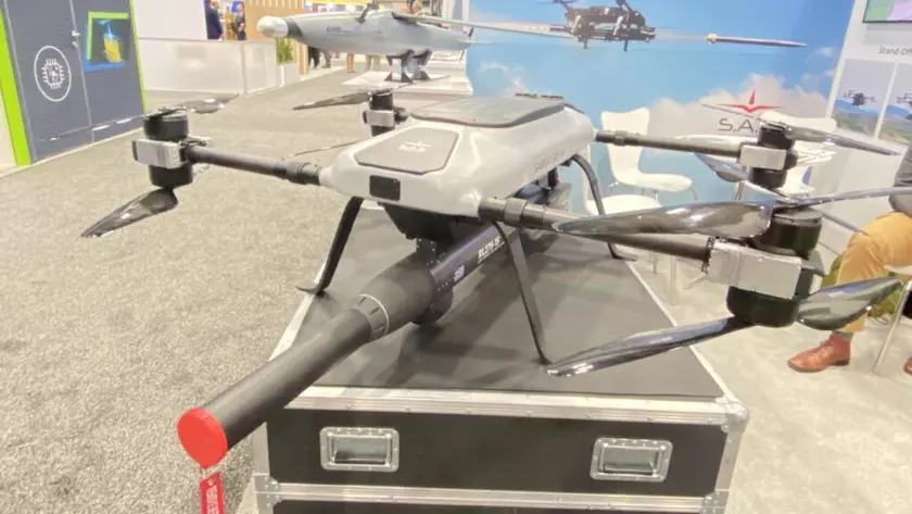 Украина заинтересовалась греческим дроном SARISA SRS-1A с ракетной установкой Thales RL275-1S, который может уничтожать бронетехнику