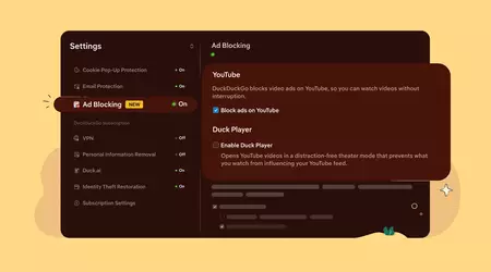 DuckDuckGo запускає функцію, яка блокує більшість відеореклами під час перегляду YouTube