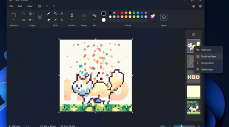 Paint перетворюється в Photoshop — Microsoft значно покращила програмі та додала підтримку шарів, прозорості і власний формат файлів