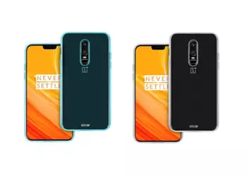 Frameless OnePlus 6 appeared on new renderings in the cases of Olixar