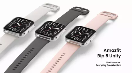 Amazfit Bip 5 Unity: LCD-дисплей на 1.91", корпус з неіржавної сталі із захистом IP68 та підтримка понад 120 режимів за $59